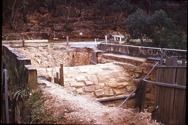uncovered arch during restoration